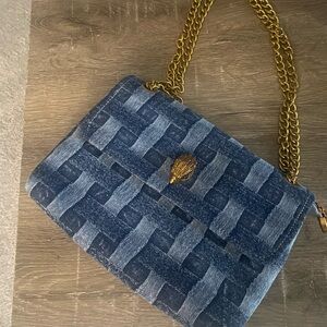 Kurt Geiger denim chain bag
